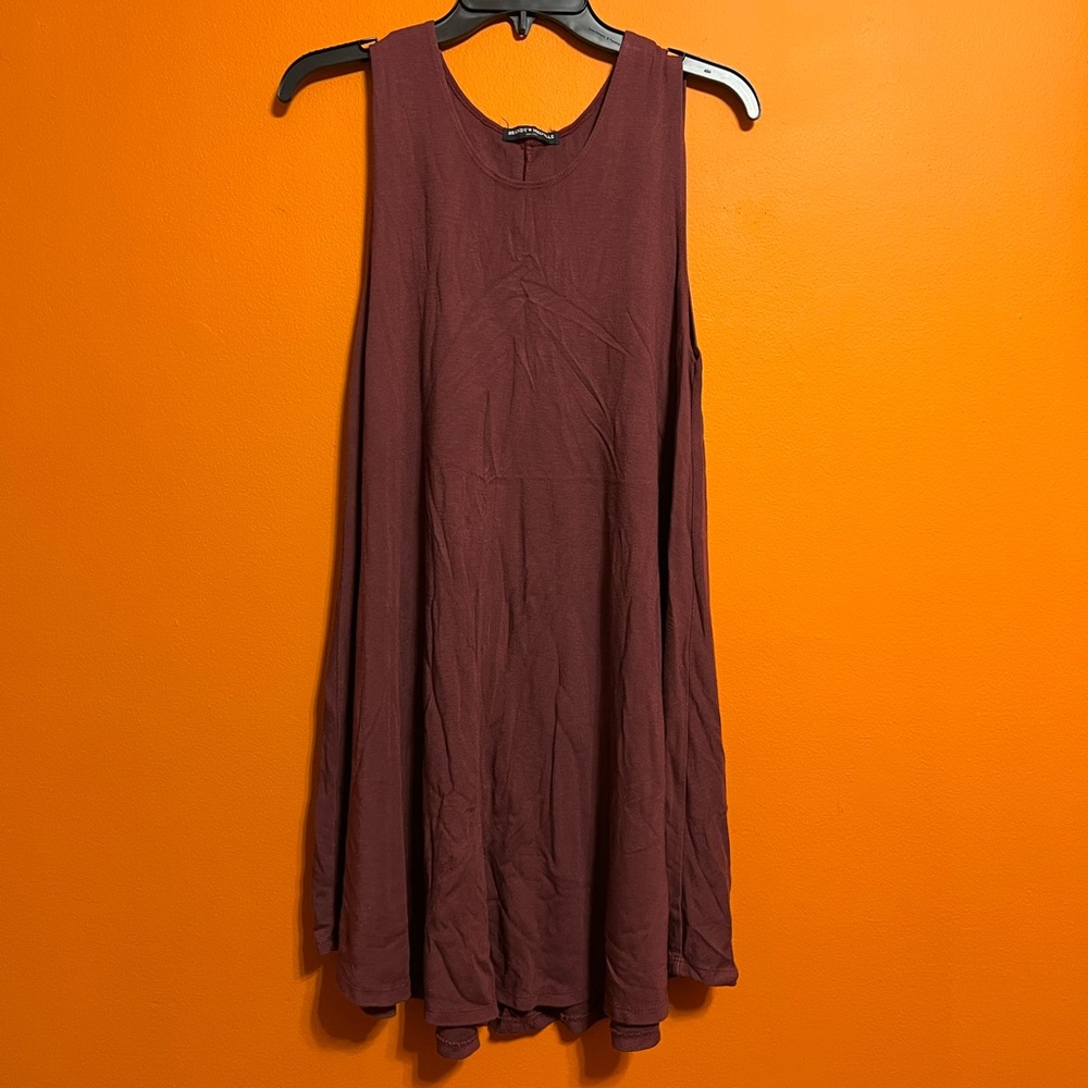 Brandy melville Sleeveless Burgundy Dress
